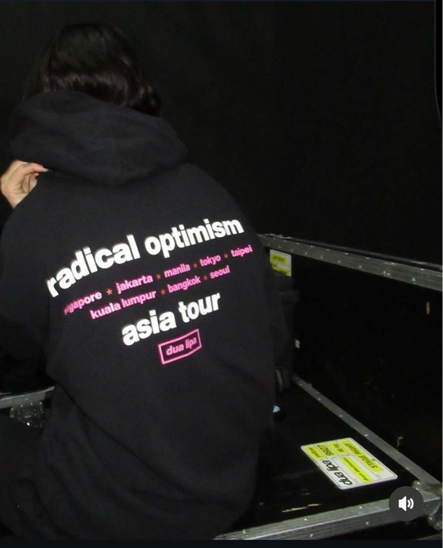 Dua lipa radical optimism Asia tour oversized hoodie (size M 