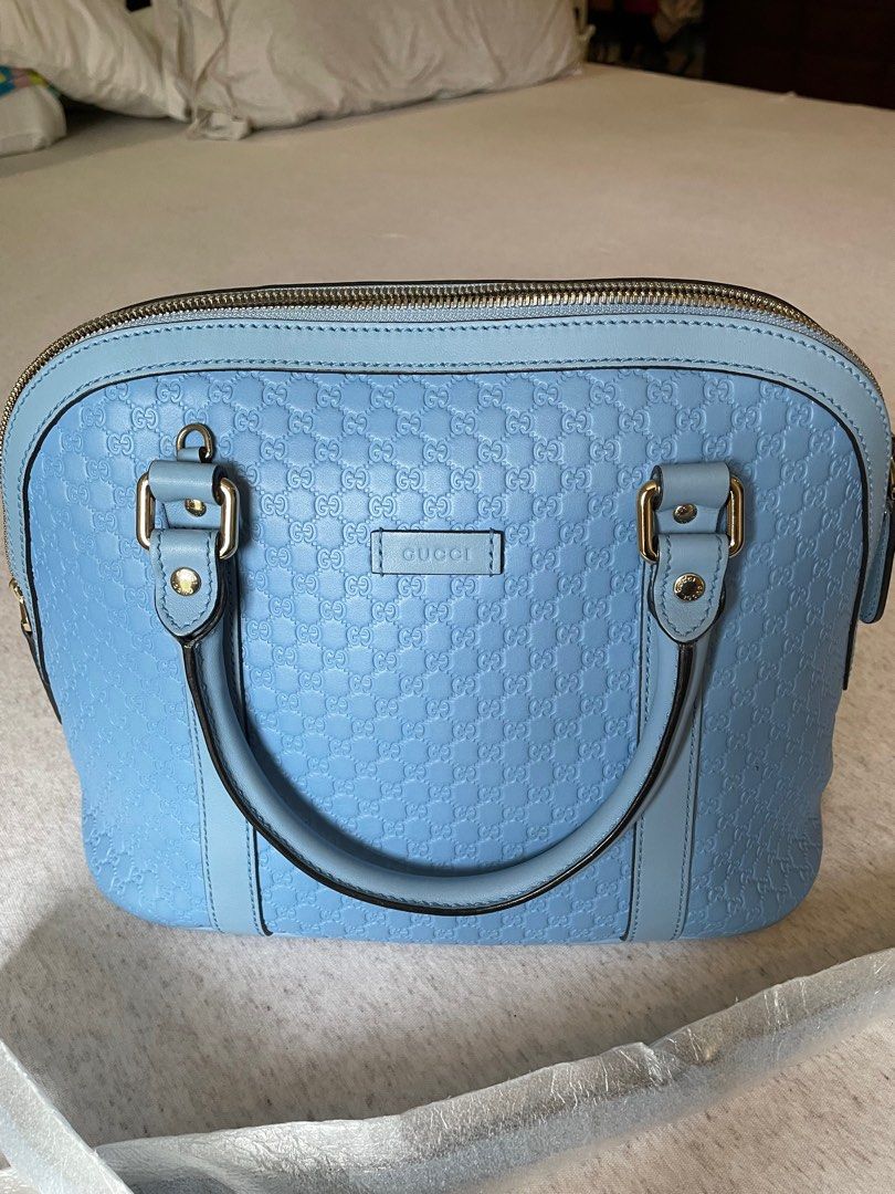 Gucci Baby Blue Microguccissima Mini Dome Bag Luxury Bags Wallets on Carousell