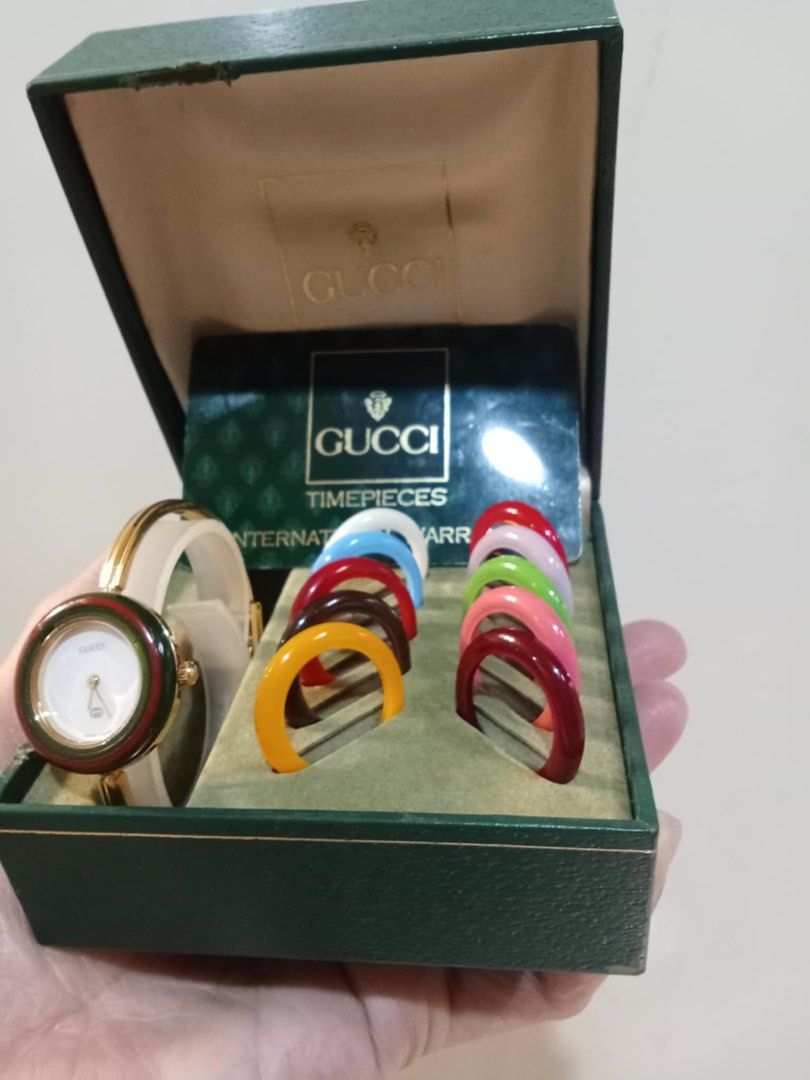 Gucci Watch (Category: Women's Watches) located in Navotas City. Submitted by _strawberrymelon (Listing ID 1336688232, Image 3). Description: Original preloved gucci watch S-M size Excellent Condition! Complete Set Last price posted!low ballers will not entertained! Free shipping nationwide!.