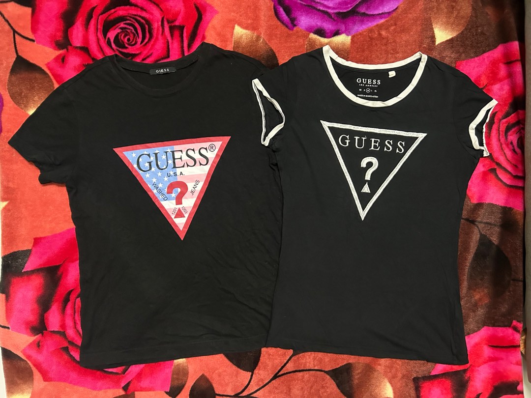 GUESS BUNDLE BLACK SHIRT Women s Fashion Tops Shirts on Carousell