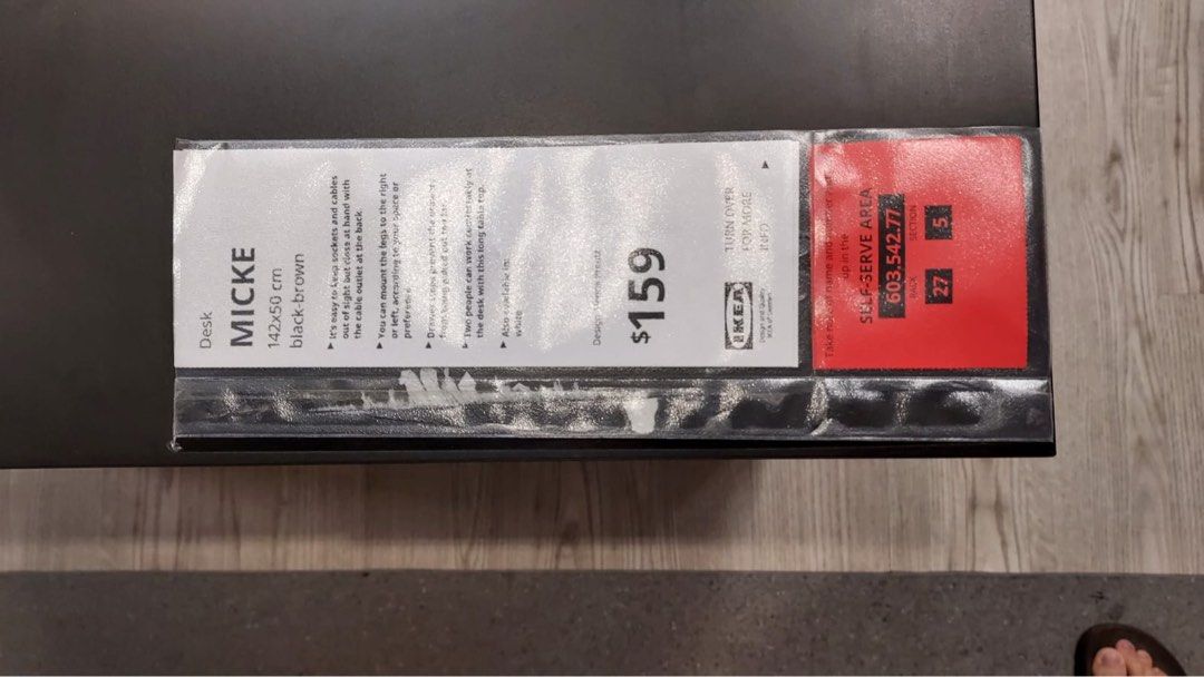 IKEA study table (Category: Tables & Sets) located in Singapore. Submitted by raven___ (Listing ID 1336693145, Image 2). Description: .