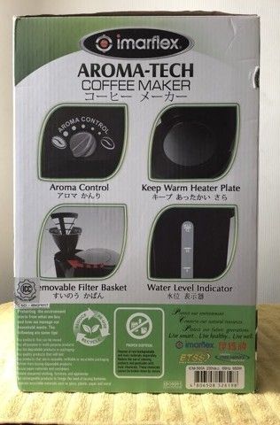 Imarflex Aromatech Coffee Maker (Category: Coffee Machines & Makers) located in Makati City. Submitted by sharewear (Listing ID 1336821222, Image 2). Description: .