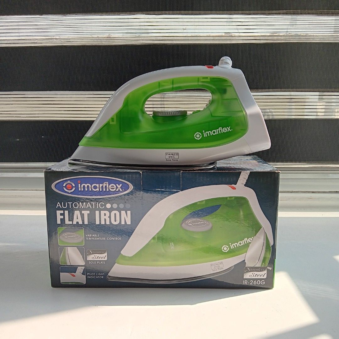 Imarflex Automatic Dry Iron (Category: Irons & Steamers) located in Pasig City. Submitted by yoroshikuonegaishimasu (Listing ID 1336735369, Image 1). Description: Used once Complete with box, receipt, warranty card, manual and paper bag.