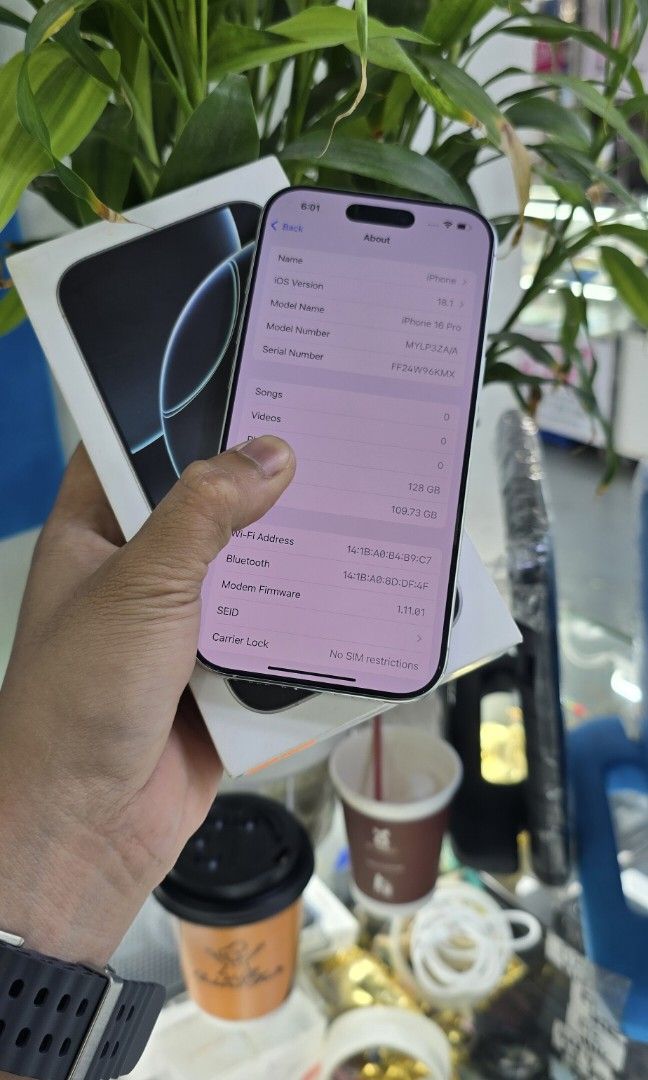 Iphone 16 Pro 128gb HK Variant Dual Sim (Category: iPhone 16 Series) located in Quezon City. Submitted by samanthaga21954 (Listing ID 1336780753, Image 3). Description: Iphone 16 Pro 128gb HK Variant Dual Sim Good As New.