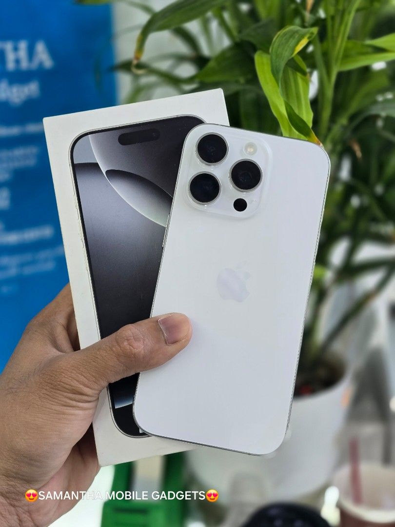 Iphone 16 Pro 128gb HK Variant Dual Sim (Category: iPhone 16 Series) located in Manila. Submitted by lenweltong05295 (Listing ID 1336782171, Image 1). Description: Iphone 16 Pro 128gb HK Variant Dual Sim Secondhand Complete Package Onhand Stock.