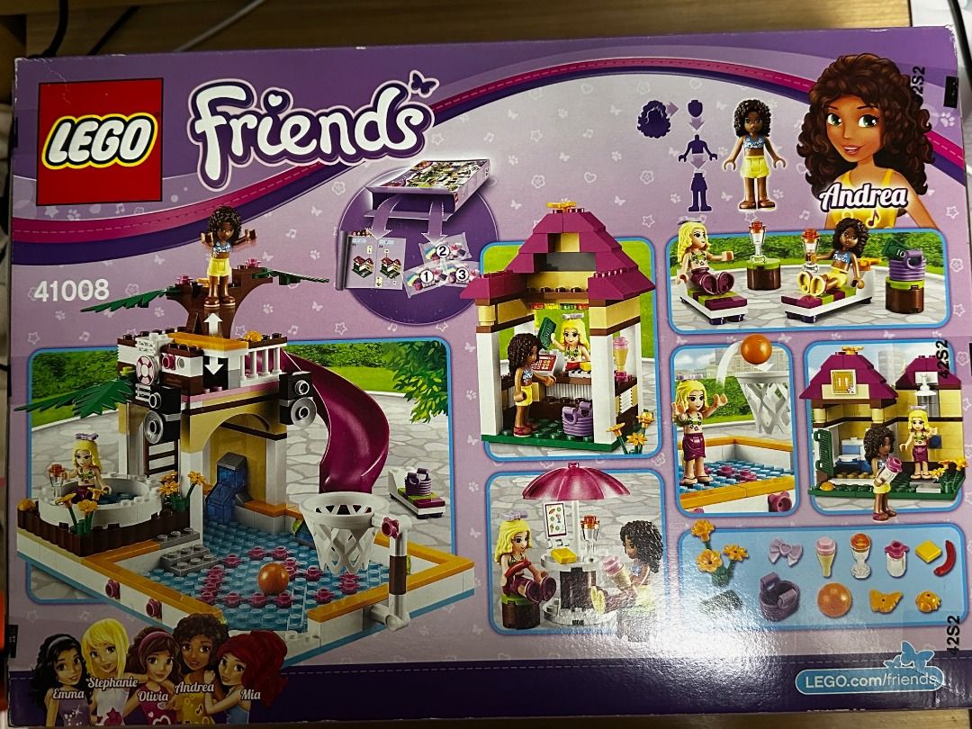 Lego 41008 Heartlake Pool Friends, 興趣及遊戲, 玩具& 遊戲類- Carousell