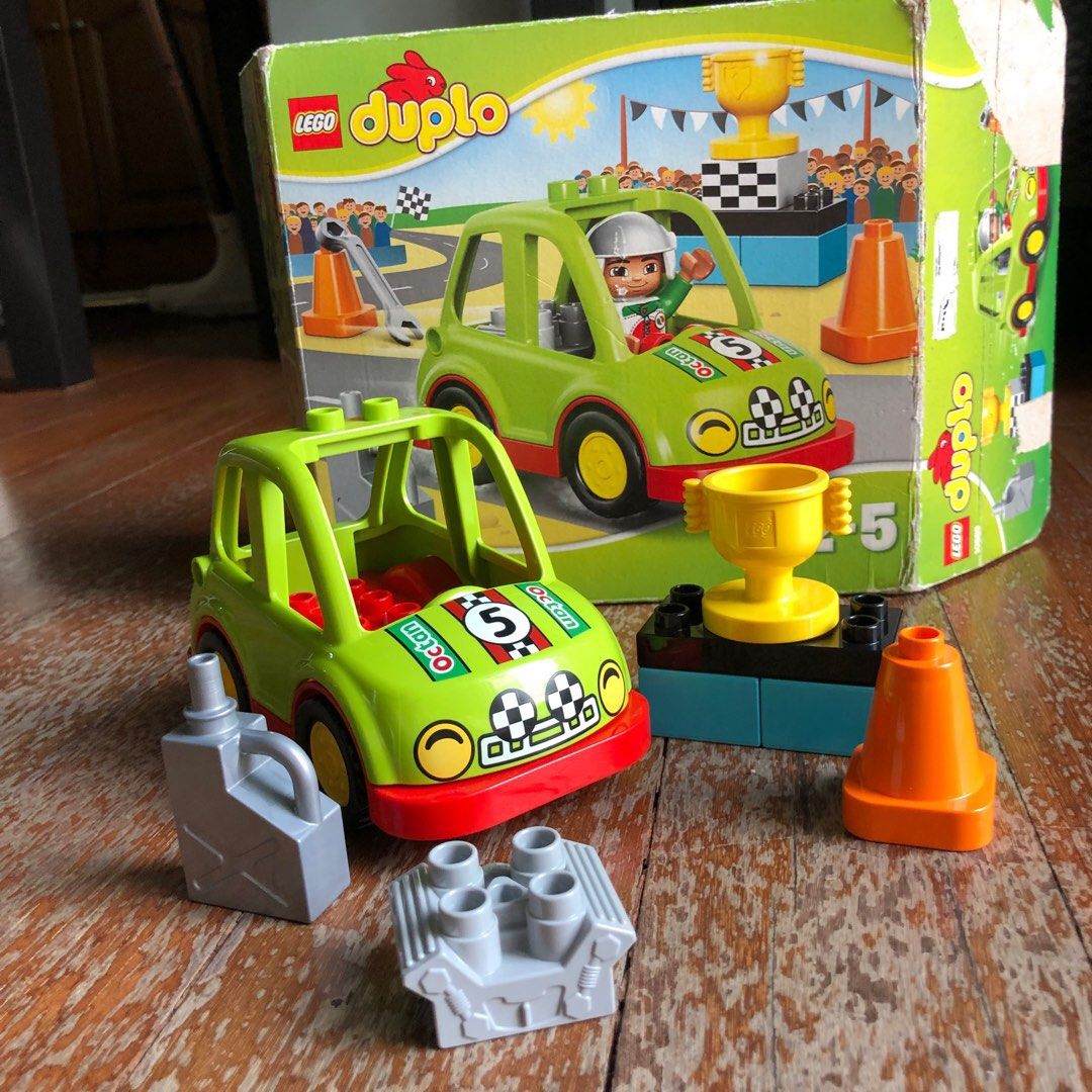 Original Lego Duplo Race Car Racing Car Blocks Blok Brick Mega Baby ...