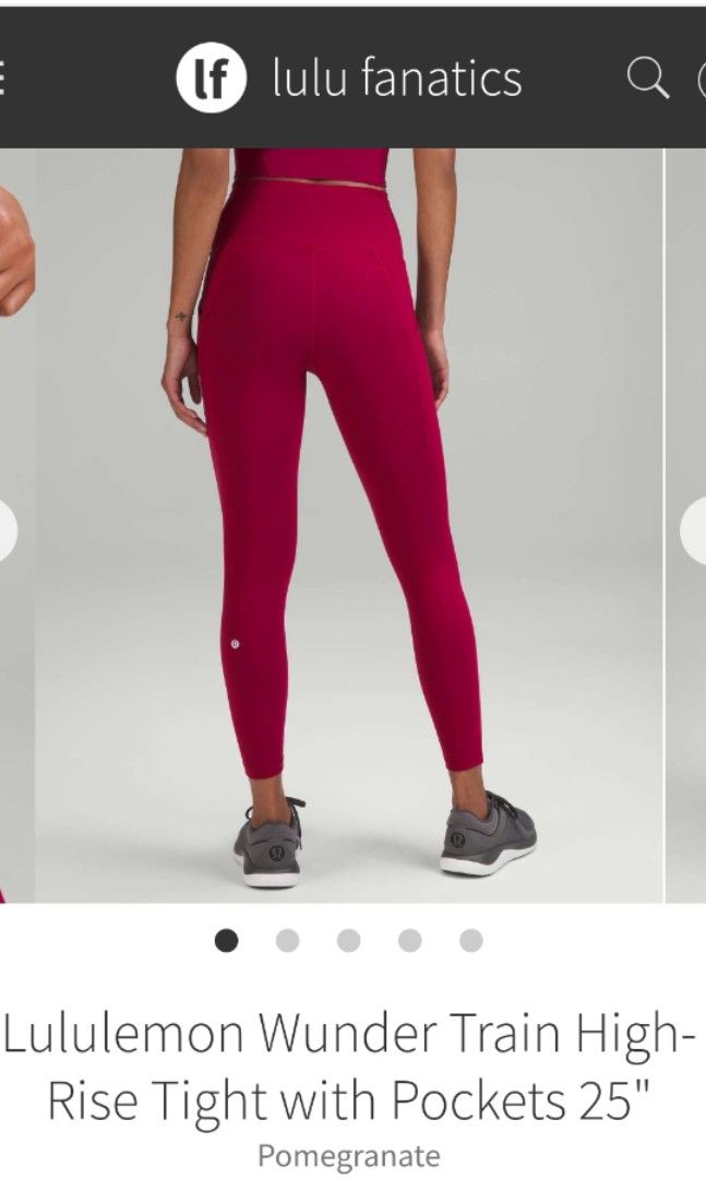 Lululemon Wunder Under Pockets Women s Fashion Activewear on Carousell