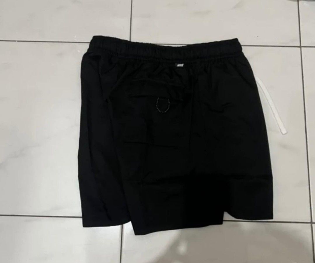 Nike Swoosh Sportswear Essentials Woven Lined Flow Shorts Black White  Original Authentic 100% Asli Baru Official Merchandise Resmi Celana Pendek  Short