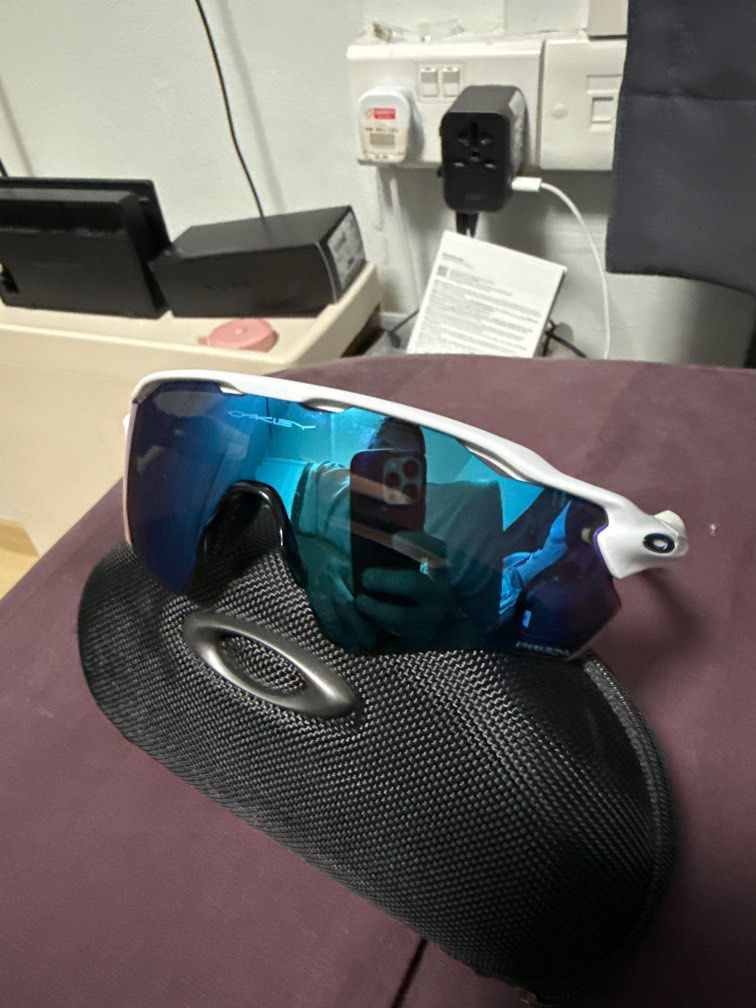 Oakley radar ev blue and white online