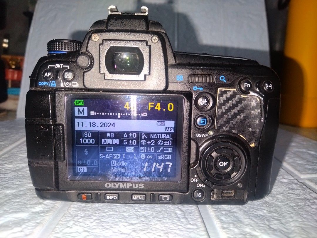 Olympus E30 DSLR Camera with 40-150mm Zoom Lens (Category: Cameras) located in Quezon City. Submitted by Mr._Vintageous (Listing ID 1336732671, Image 2). Description: For Sale! Olympus E30 DSLR Camera with Zuiko Digital 40-150mm f/4-5.6 Lens. Semi-Pro Camera. 12 Megapixels CMOS Sensor. In Body Image Stabilizer. Articulating 2.7 inch LCD Screen. With built in Sensor Cleaning. With Live View Capability. 5 Frames Per Second Shooting. Built in Flash 