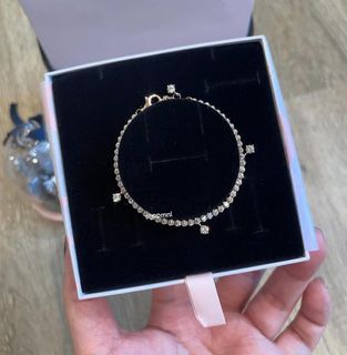 Pandora rose gold sparkling drops tennis bracelet