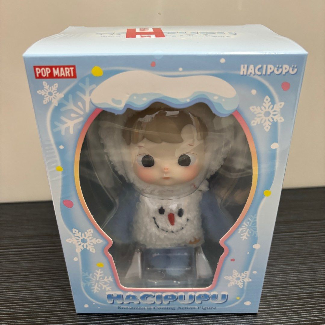 Pop Mart HACIPUPU Snowman is Coming Action Figure, Hobbies