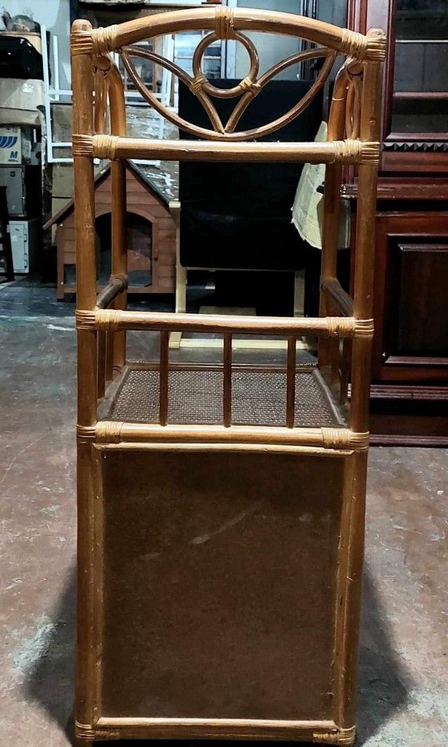Rattan Telephone Stand Side Drawer Cabinet Display Rack, Furniture ...