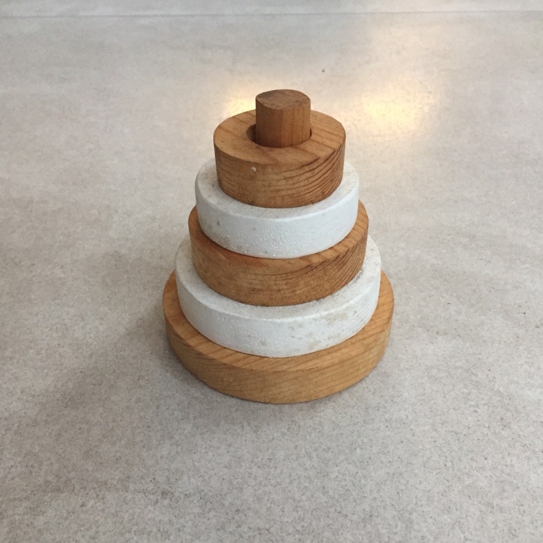 Ring Stacker Wood, Hobbies & Toys, Toys & Games on Carousell