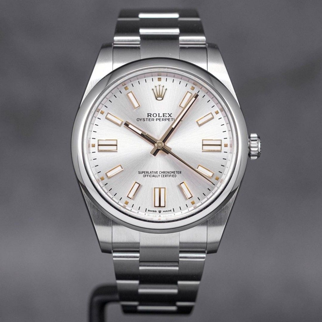 Rolex OP41 Silver (Category: Luxury Watches) located in Mandaluyong City. Submitted by 88nac (Listing ID 1336745322, Image 1). Description: 41mm OP Silver Rolex 124300 41mm Silver dial Full set 9.8/10 condition 2020 PM for inquiries.