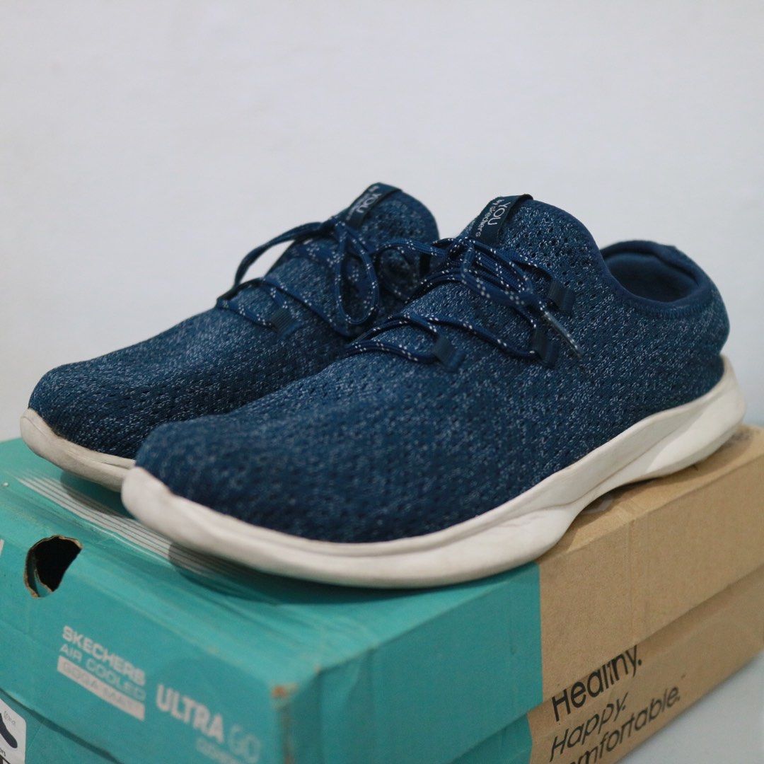 Navy Skecher You Sepatu You By Skechers Serene Amour Navy White