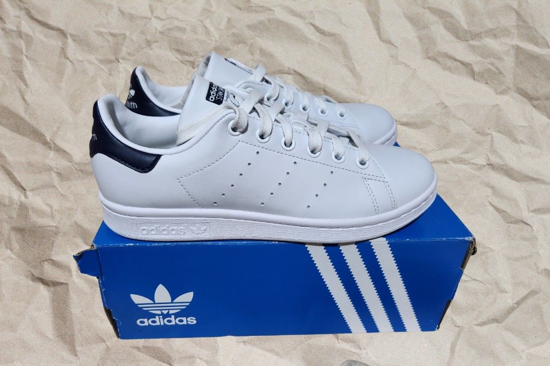 Adidas Stan Smith Navy Blue Women s Fashion Footwear Sneakers on Carousell