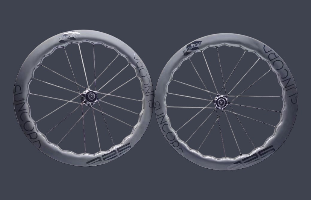 Suncord 406 Carbon Spokes/Carbon Rim Ultra light Wheelset for birdy ...