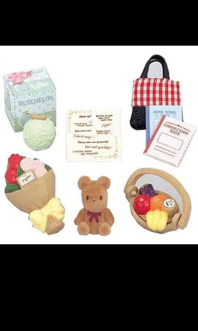 Sylvanian Families Get Well Gifts (Category: Designer & Blind Box Toys) located in Manila. Submitted by chaypam71 (Listing ID 1336738459, Image 1). Description: Brand New Sealed Rare Discontinued Collectors Items before 1199 Now 899 "ON SALE ".