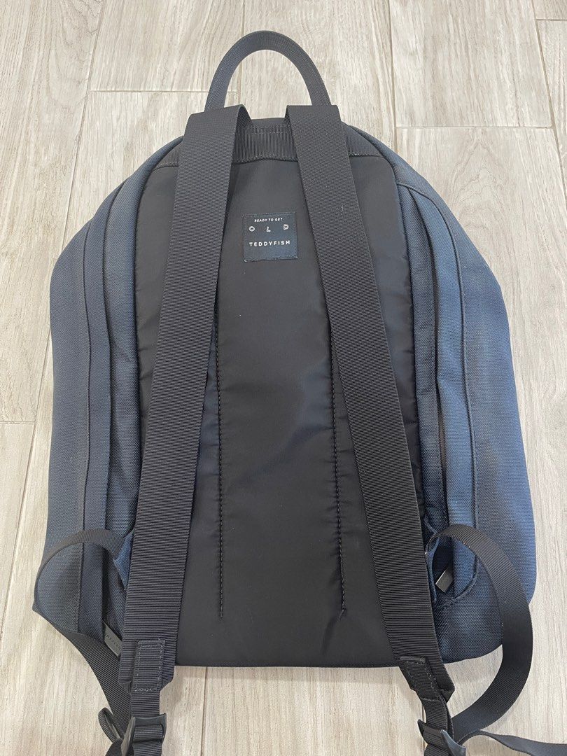 Teddy fish backpack (dark blue), Women's Fashion, Bags Wallets