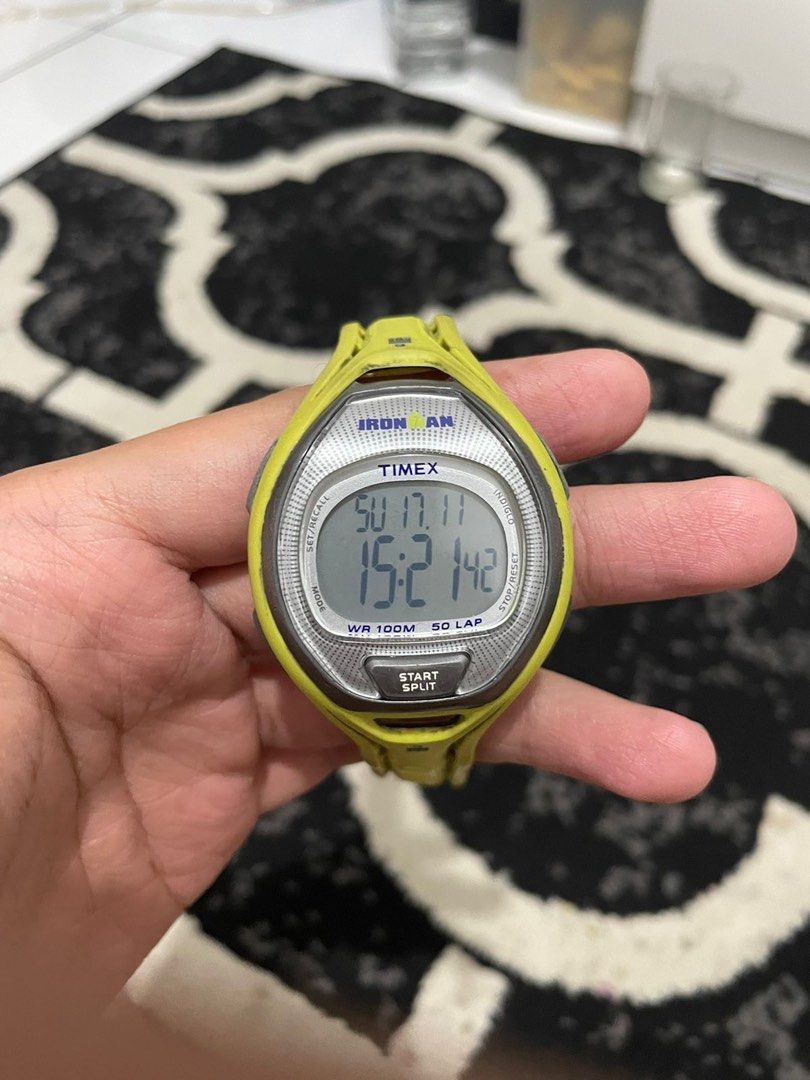 Timex Ironman Yellow TW5K96100 Fesyen Pria Jam Tangan di Carousell