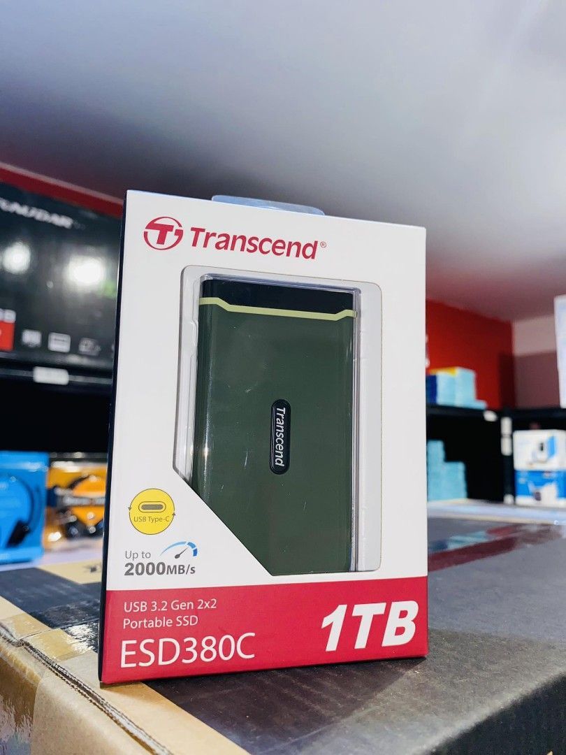 Transcend 1TB Portable SSD USB 3.2 Gen 2x2 Type-C TS1TESD380C (Category: Memory & SD Cards) located in Manila. Submitted by _yourtrustedsource (Listing ID 1336775178, Image 2). Description: BRAND NEW! BRANCH STORE LOCATED AT.. 📍MAKATI 📍CAVITE.