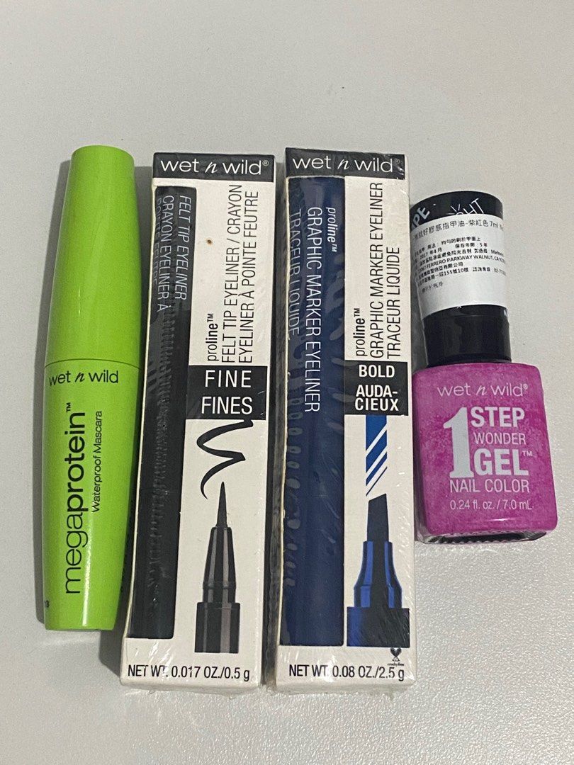X’Mas Gift Idea - Wet N Wild Bundle (Category: Makeup) located in Quezon City. Submitted by bitsnbobs21 (Listing ID 1336868549, Image 1). Description: X’Mas Gift Idea — you can gift this for 3-4 people for just around ₱100-₱₱125 budget per person All sealed except for the green Mascara. Free: H20 Liner (used once).