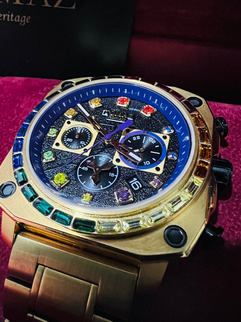 WTS WTT Thanos Gold Watch Gems Luxury Watches on Carousell