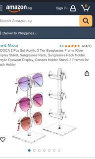 3 tier Sunglasses rack holder