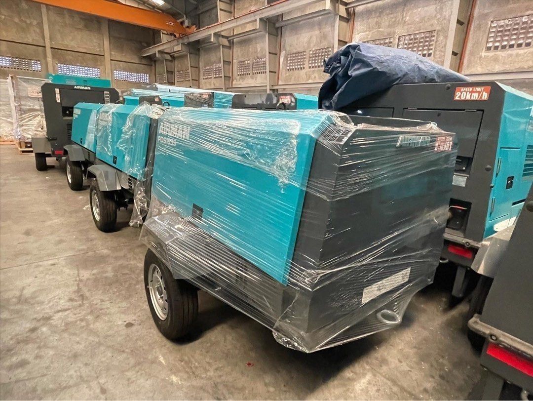 Airman 185 cfm (Air Compressor) (Category: Construction Tools & Equipment) located in Cavite. Submitted by ed_012 (Listing ID 1336925953, Image 2). Description: *Brand New Unit *Free delivery within Metro Manila *185 cfm trailer mounted *Can run 2 jackhammers (Complete Accessories) *With after sales support *Vat Inc price For more info call or messages me,.