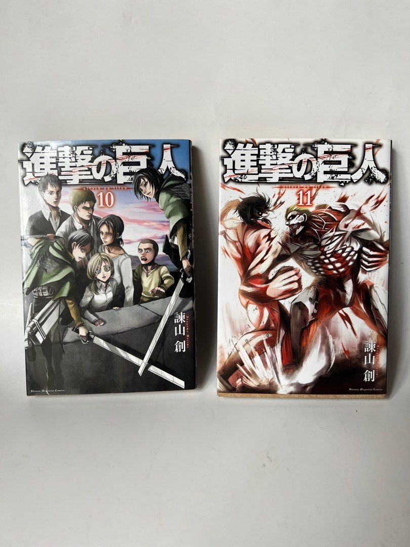 Attack on Titan Manga (Japanese) (Category: Comics & Manga) located in Muntinlupa City. Submitted by jbjb08 (Listing ID 1337014023, Image 3). Description: All Preloved Manga Attack on Titan Japanese Texts 🇯🇵 (Like New Condition) * AOT Before the Fall - ₱170 * AOT 10 - ₱185 * AOT 11 - ₱185 ❎SOLD * AOT 12 - ₱185 ❎SOLD * AOT 13 - ₱185 ❎SOLD * AOT 14 - ₱185 All Negotiable and can be sold as set ✨ DM me for more pics and inquiries 😊 MOP: Gcash MOD: