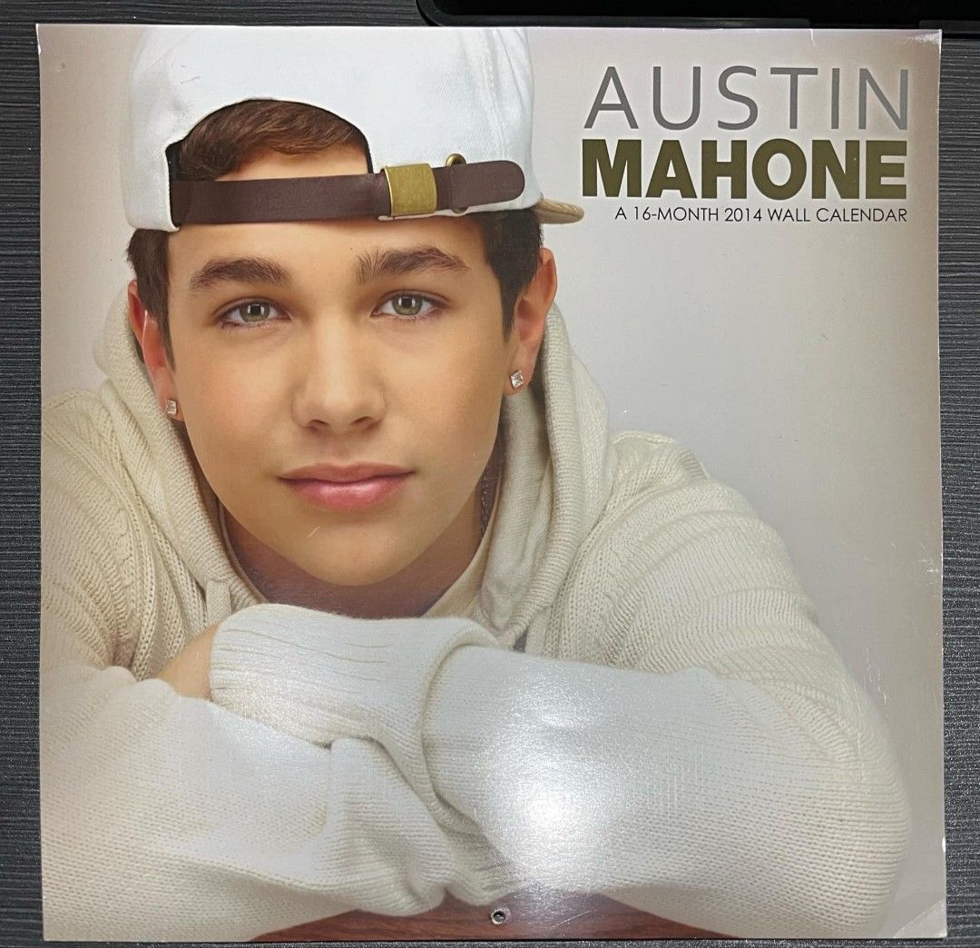 Austin Mahone Merch (Calendar, Necklace) (Category: Other Merchandise) located in Santo Tomas. Submitted by knathrift (Listing ID 1336981450, Image 2). Description: Rfs: Decluttering Note: There are signs of being stored for some time. Please manage your expectations. •16-Month 2014 Wall Calendar •'Austin' Necklace Mode of Payment: [GCash + Shipping Fee] Mode of Delivery: [J&T].
