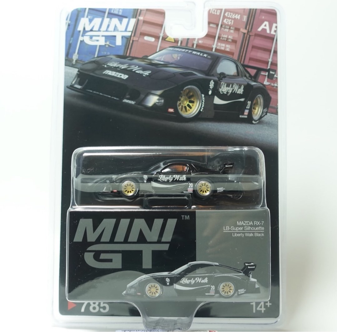(Blister) MINI GT MAZDA RX-7 LB-Super Silhouette Liberty Walk Black ...