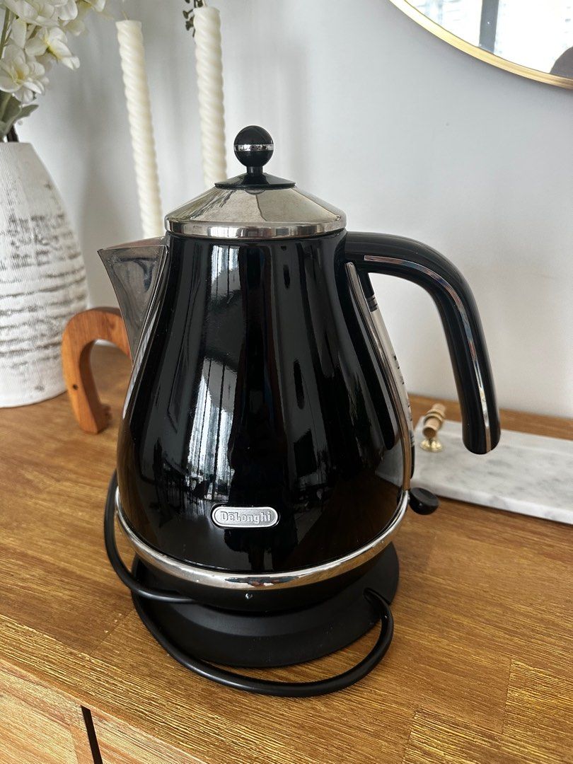 Delonghi Kettle Icona Black Electric Kettle Icona Kettle Black