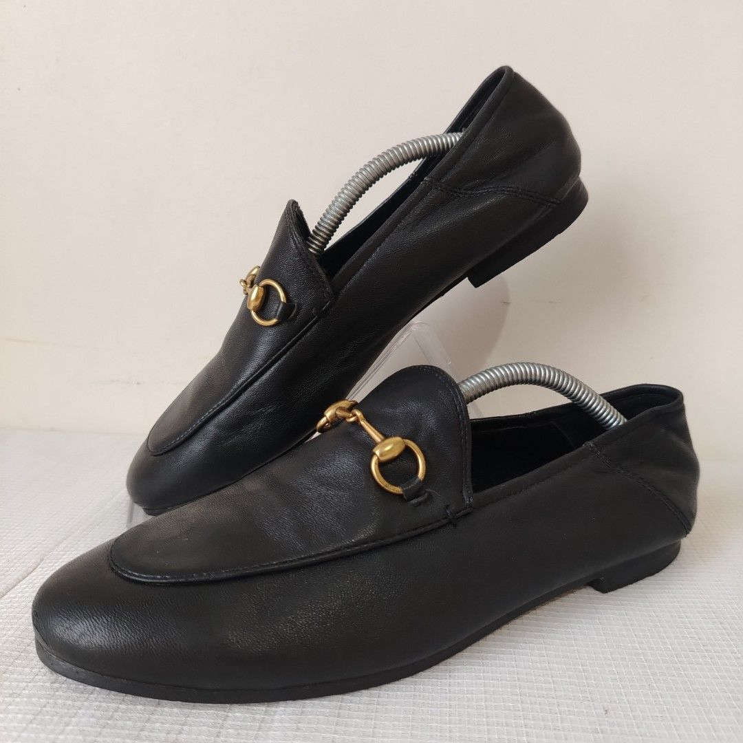 Gucci brixton horsebit black loafers