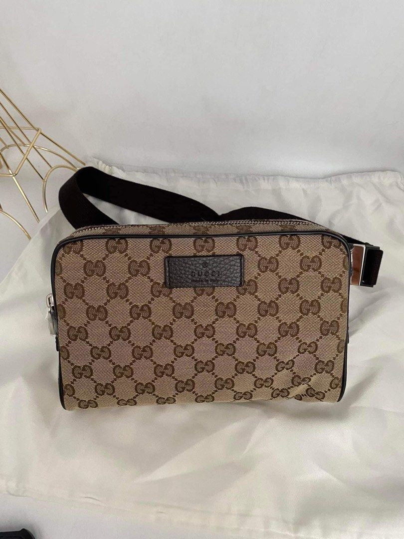 Gucci GG supreme bumbag auth Luxury Bags Wallets on Carousell