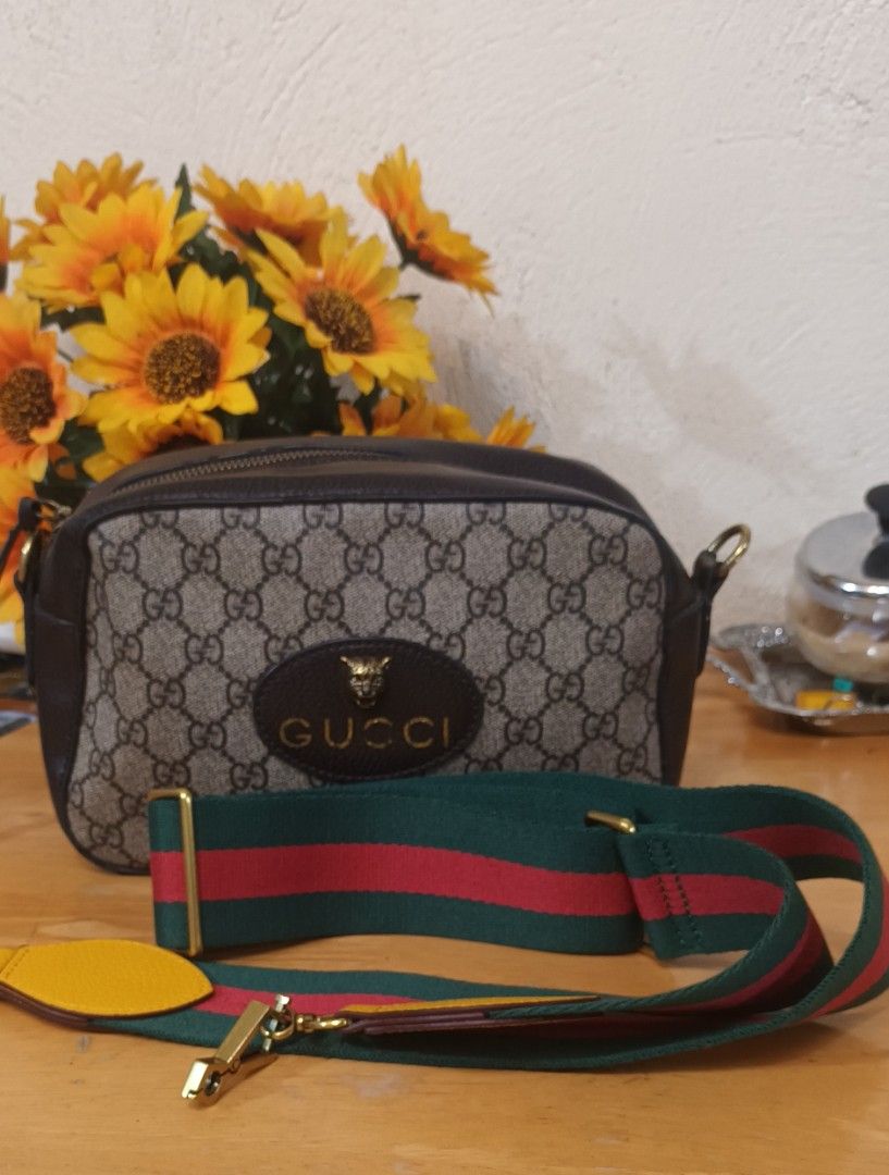 Gucci GG Supreme Monogram Neo Vintage Crossbody Bag Luxury Bags Wallets on Carousell