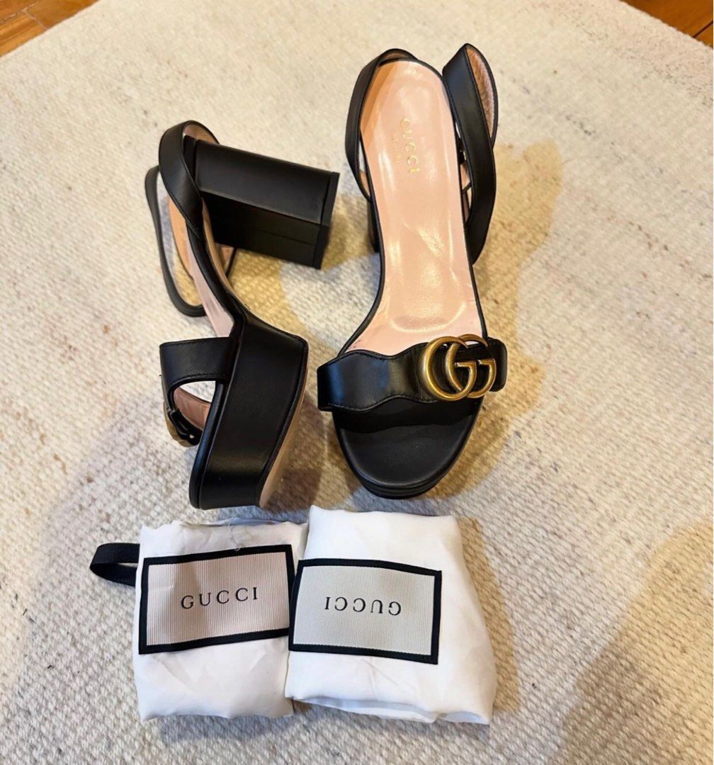 Gucci marmont heels auth