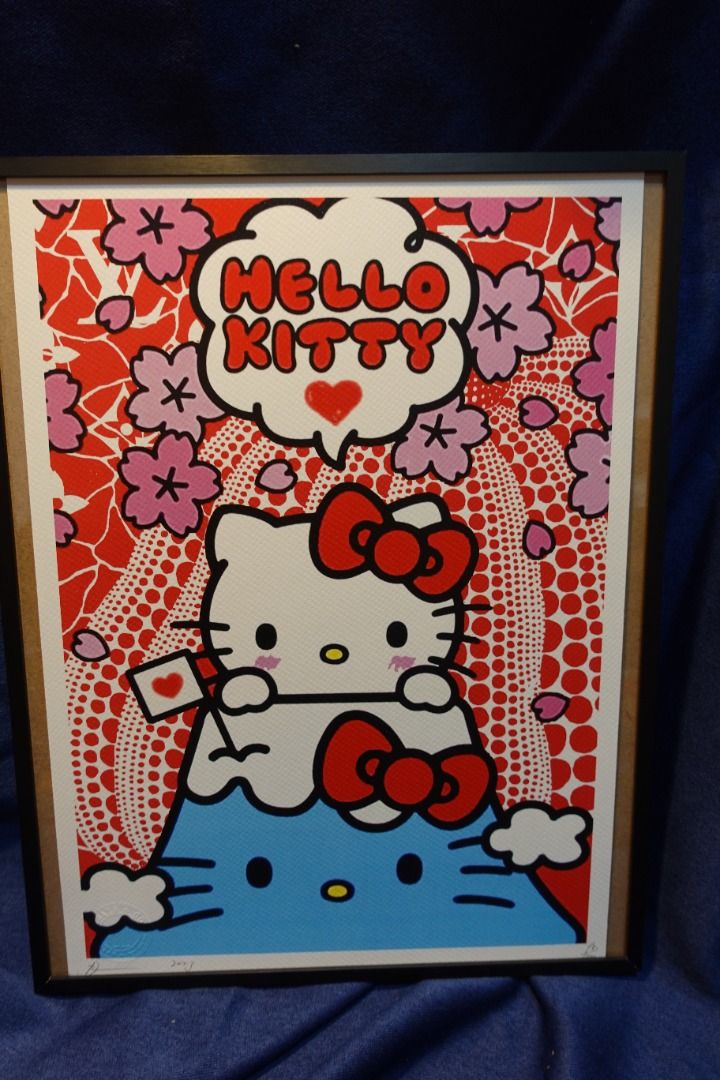 DEATH NYC ／FELIX／草間彌生／HELLO KITTY 【額装付き】 DEATH NYC ／FELIX／草間彌生／HELLO KITTY 【額装付き】