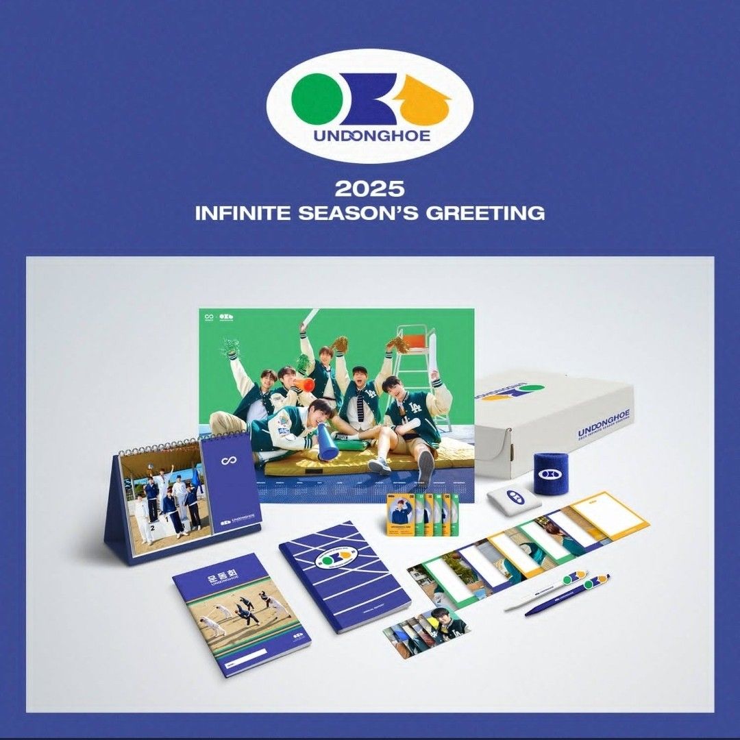 infinite 2025 season greetings 年曆 記事本 周邊, 興趣及遊戲, 收藏品及紀念品, 韓流 Carousell