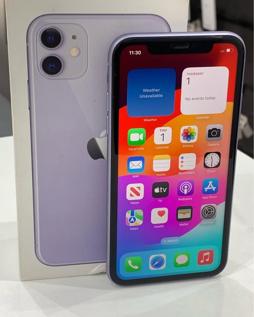 iPhone 11 128gb (Category: iPhone 11 Series) located in Manila. Submitted by TekiCashGadgetsph (Listing ID 1336941063, Image 2). Description: (FU) Open-line, any sim working (worldwide) - Guaranteed original iPhone not fake/copy accessories with box Secondhand Good as new not abused! Presentable •Original Lcd • no issue hidden issues • clean apple id / iCloud id • Good batthealth • Good cam front/back • Good Performance • Working face id • Good u