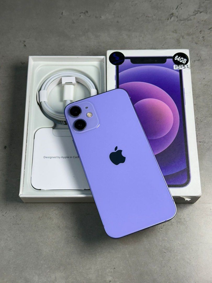 送料無料 ☆ iPhone12 64GB パープル iPhone 12 グリーン 64Gb 国内SIM