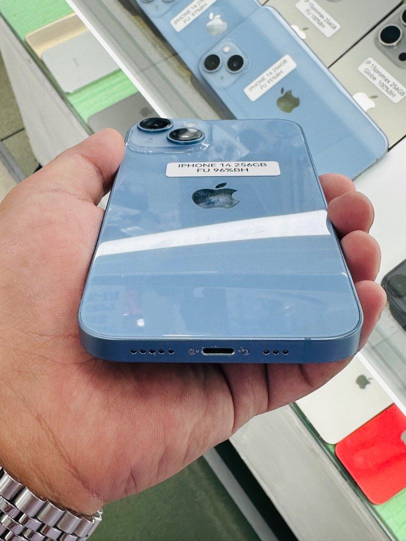 Iphone 14 256gb 96% batt FU (Category: iPhone 14 Series) located in San Juan City. Submitted by javedsgadgetshop (Listing ID 1336959293, Image 2). Description: OPEN FOR INSTALLMENT VIA CREDIT CARD/GGIVES/SPAY/BILLEASE & SWAP/TRADE-IN! BUY AND SELL! Quick Specs : Iphone 14 •256gb •NTC Variant •96% batt health •Factory Unlock •95% Smoothness •No hidden issue | No Repaired •100% Authentic | Not Refurbished •w/ OEM Charger & store warranty ❣️ - seria