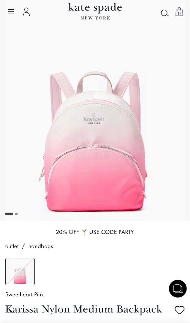 Kate spade pink ombre backpack best sale