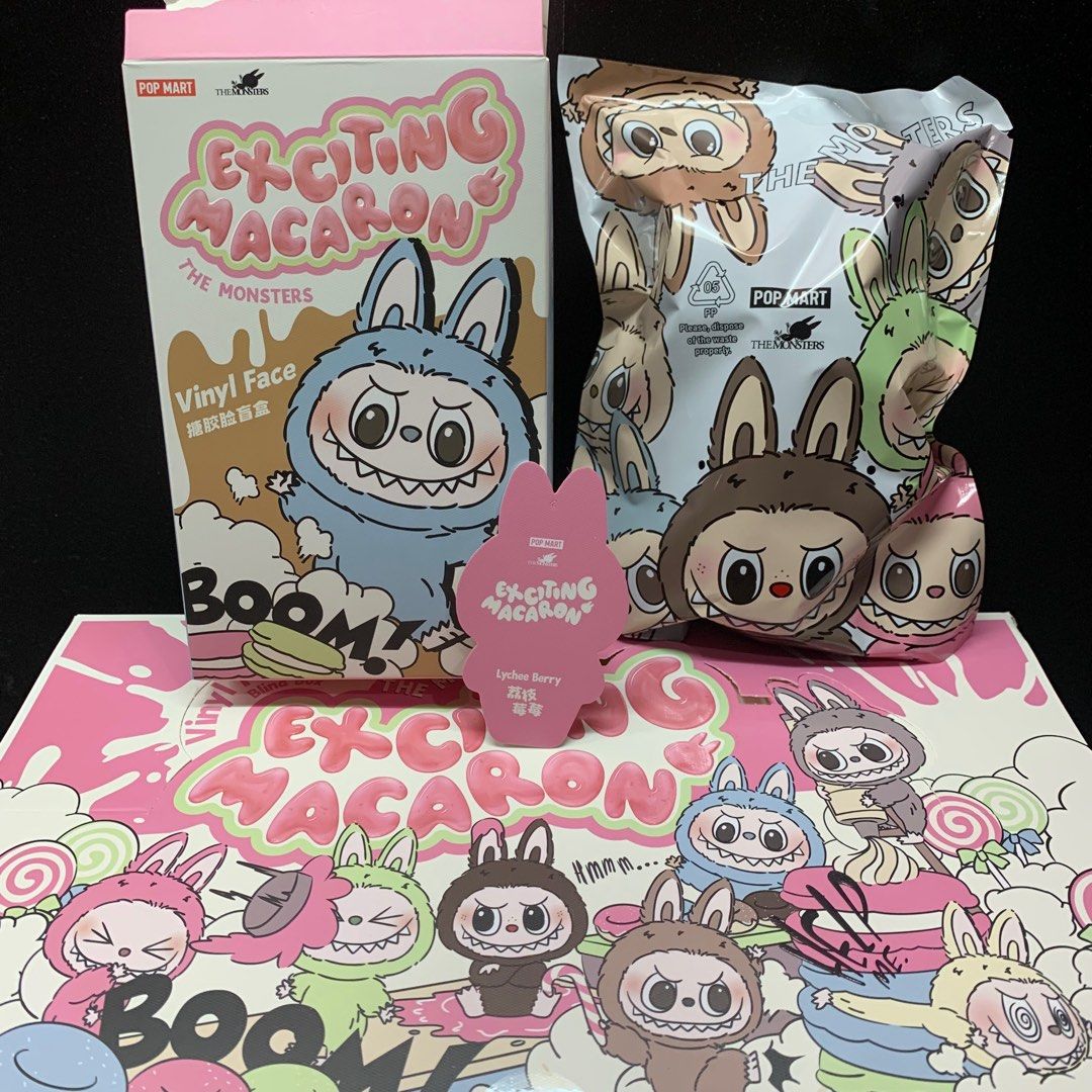 Labubu Macaron Pop Mart Plastic Sealed (Category: Designer & Blind Box Toys) located in Manila. Submitted by coolandchic (Listing ID 1337003673, Image 1). Description: Lychee Berry.