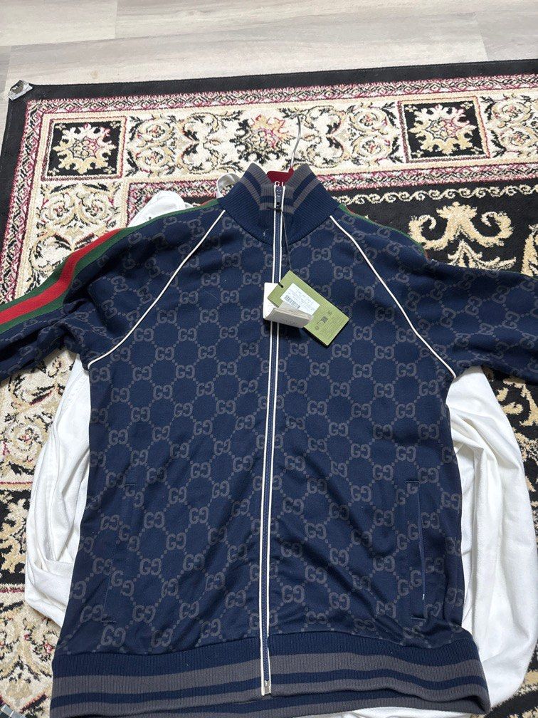 Louis Vuitton leather jacket and get free gucci jacket