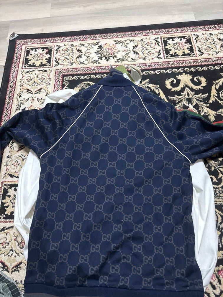 Louis Vuitton leather jacket and get free gucci jacket