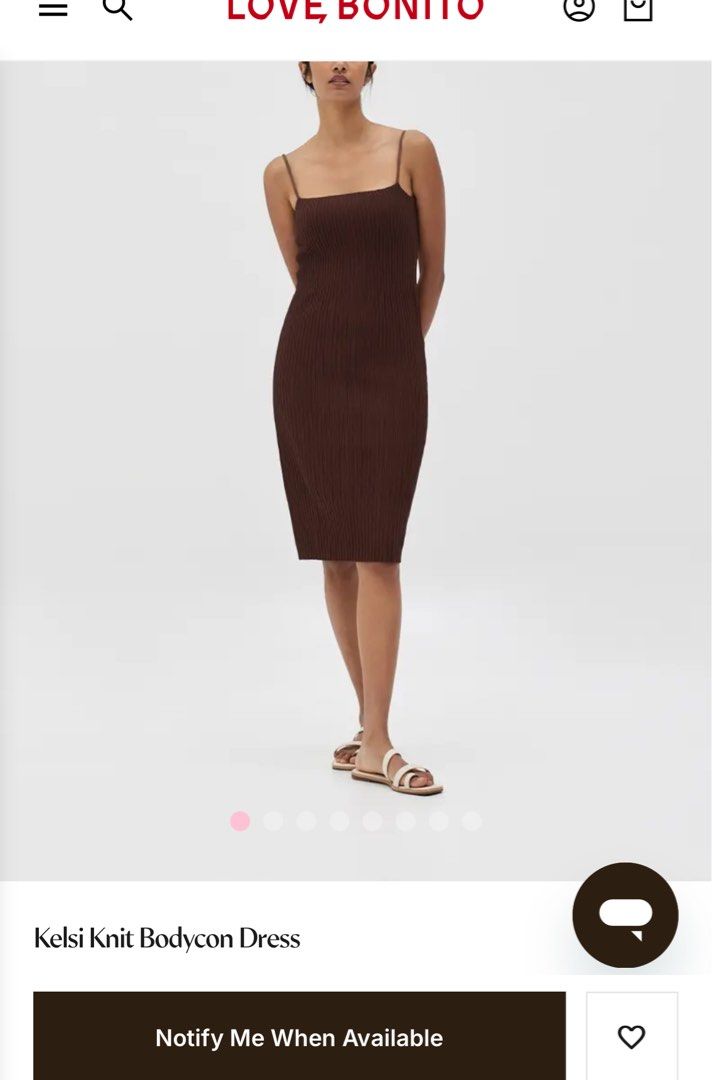 love bonito brown dress Knit Dress, Women's Fashion, Dresses & Sets, Dresses on Carousell YGroup_L1748 Chiffon Colors:Champagne Beige Zara - Contrast Knit