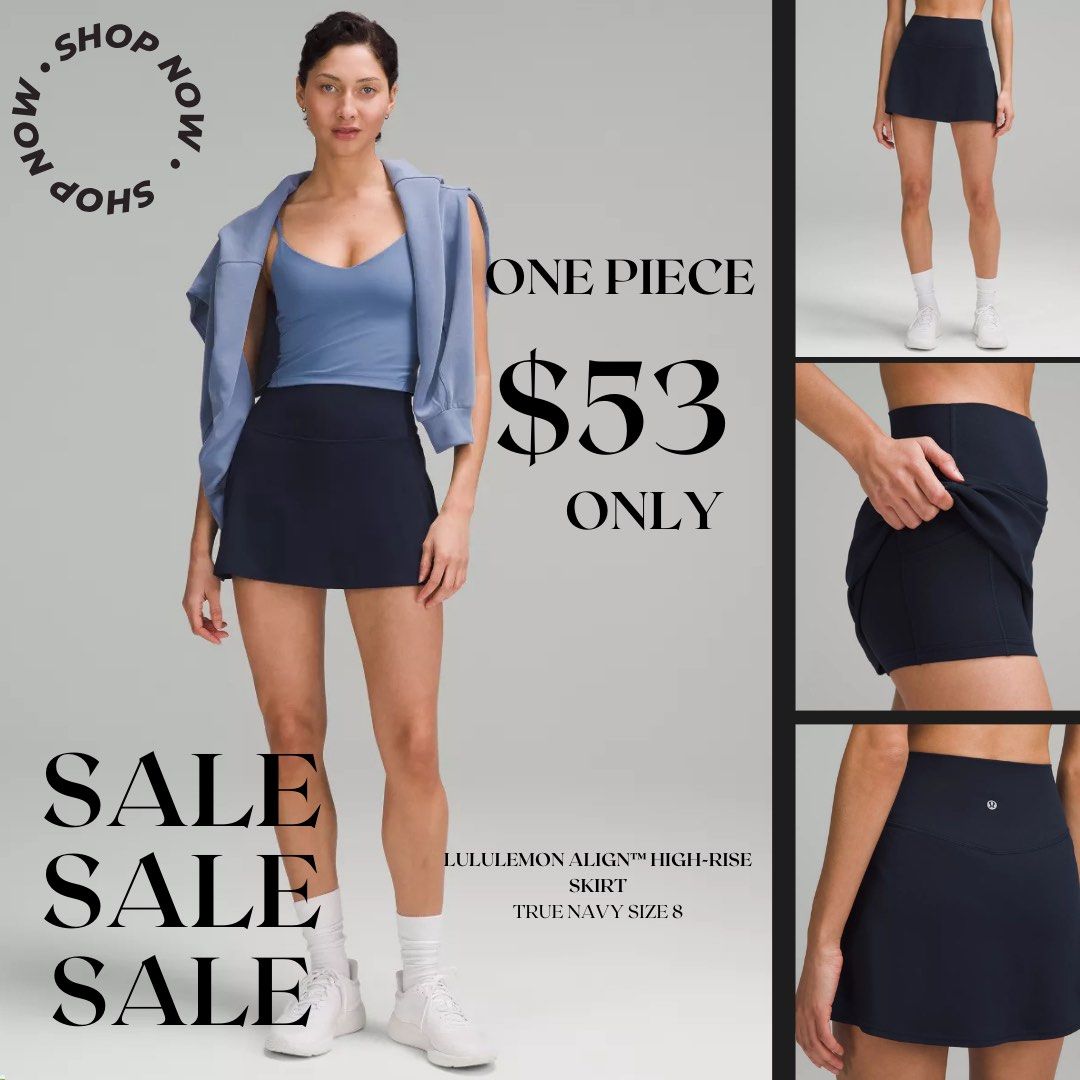 lululemon Align High Rise Skirt size 4 size 6 size 8 and 12 Women s Fashion Activewear on Carousell